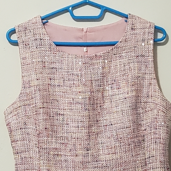 Tweed Sleeveless Dress - Picture 3 of 7